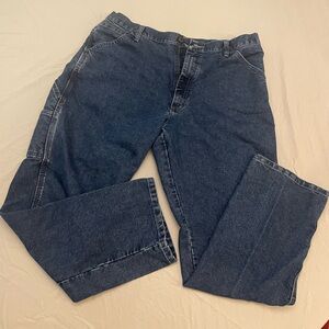 Wrangler Relaxed Blue Denim Jeans 38x32
